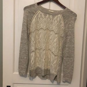 Mystree Sheer Lacey Sweater